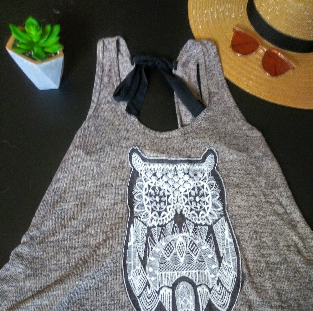 Poetry (Nordstrom) Embroidered Owl Tank
